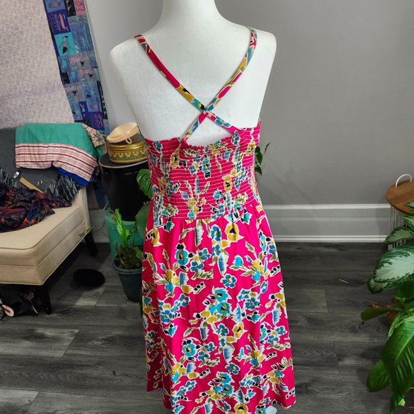 Vintage 1960's Pink Floral Sundress with Pockets - Picture 13 of 15